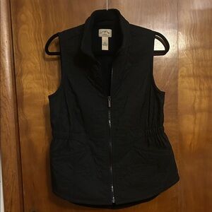 Women's Black Quilted Vest